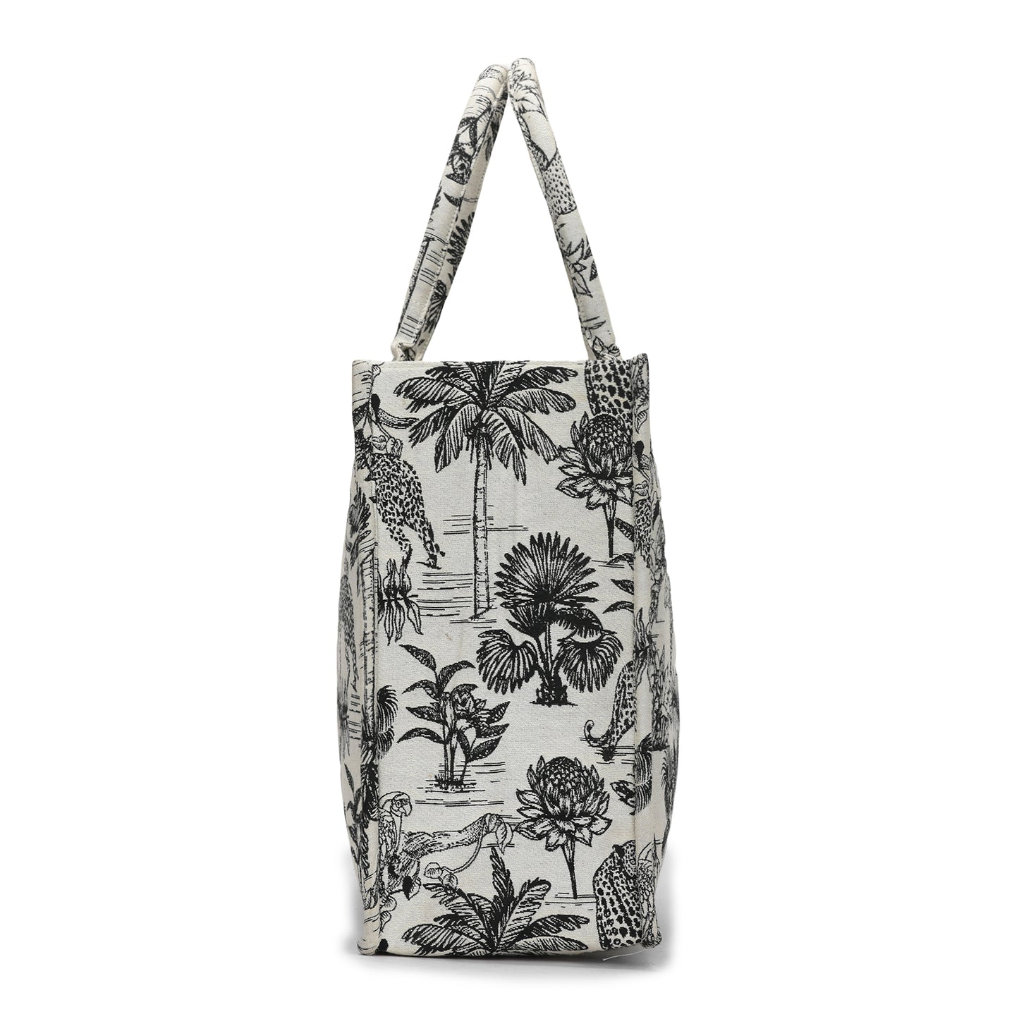 Vufia - Black & White Jacquard Box Bag - Jumbo