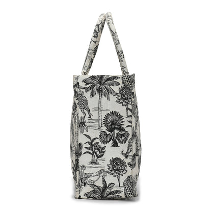 Vufia - Black & White Jacquard Box Bag - Jumbo