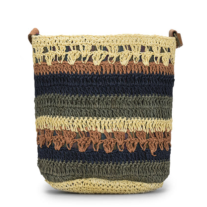 Dorabi - Multicolor Raffia Crochet Sling Bag
