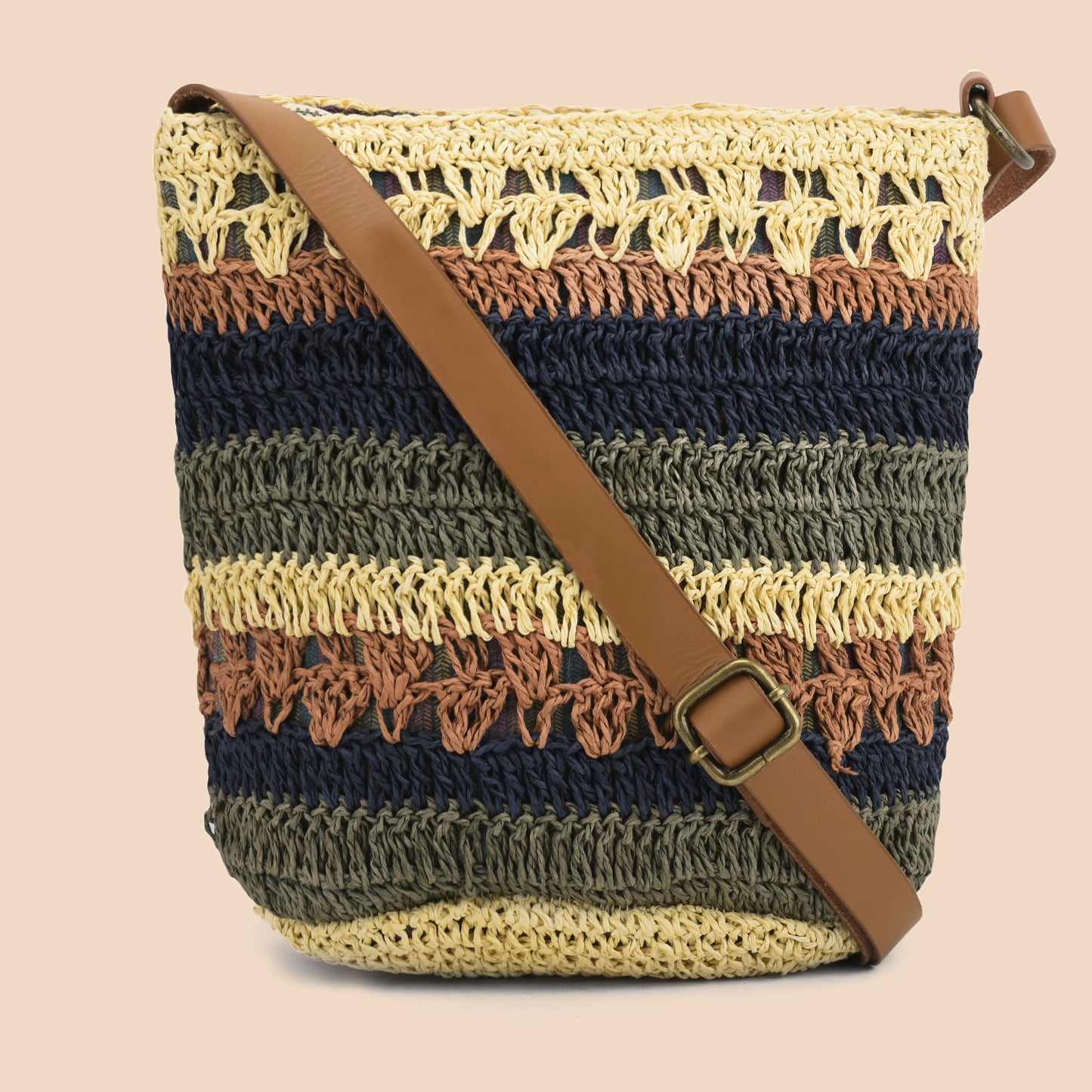Dorabi - Multicolor Raffia Crochet Sling Bag