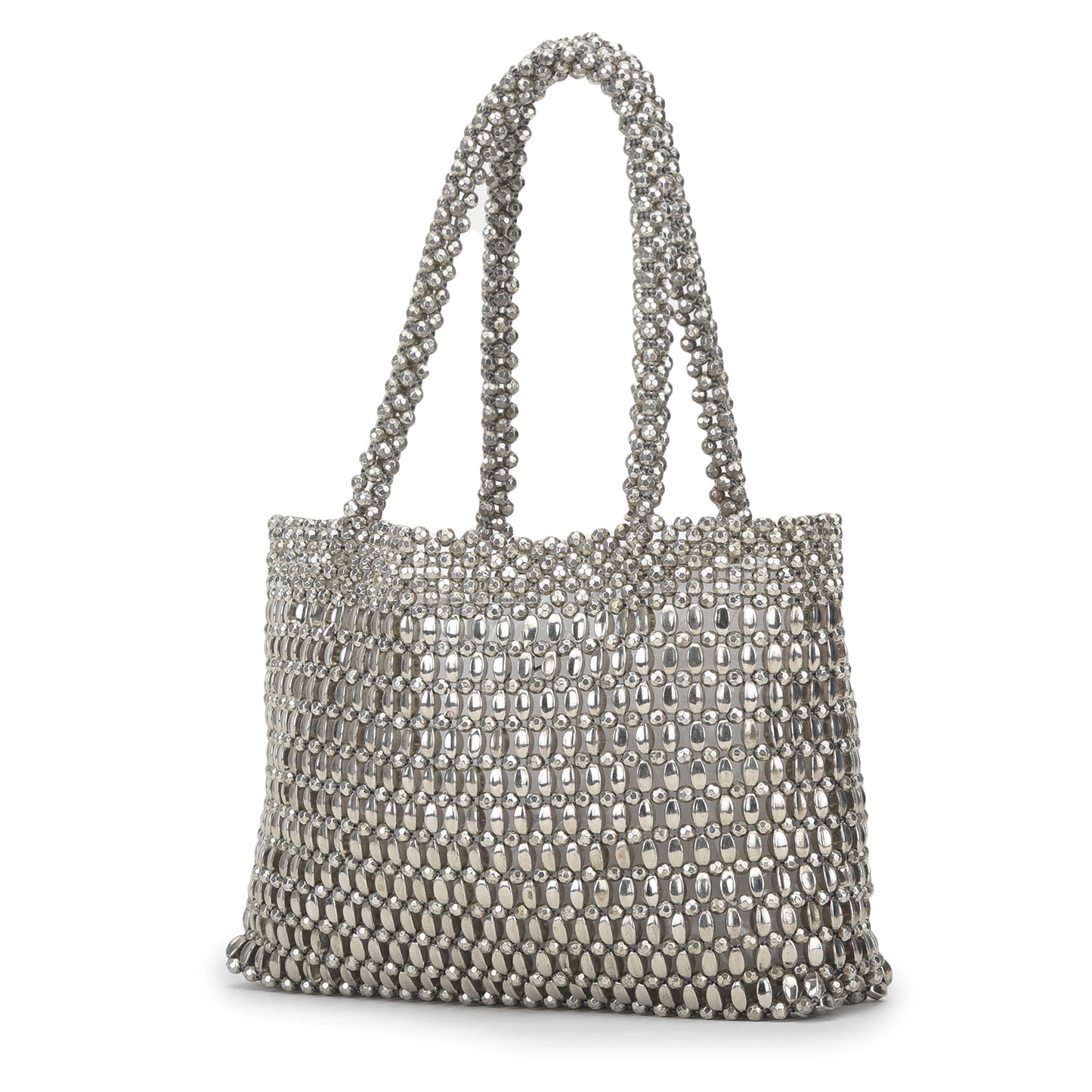 Rosario - Silver Beads Handbag