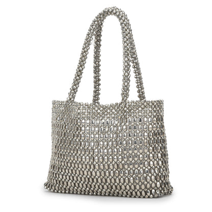Rosario - Silver Beads Handbag
